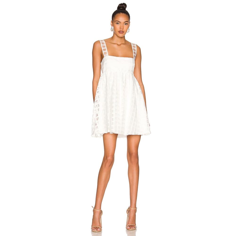 Amanda Uprichard Russo Dress in White Check size medium